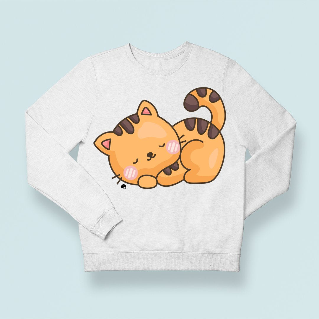 Sweatshirt Unisex Cute Cat