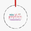 Crystal Glass Ornament Grow Positive Thoughts