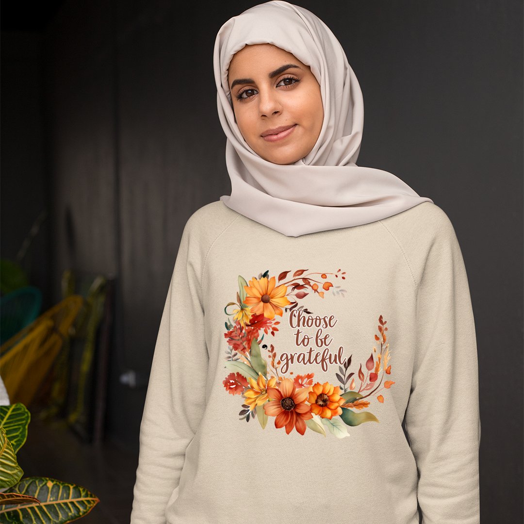 Sweatshirt Unisex Choose To Be Grateful