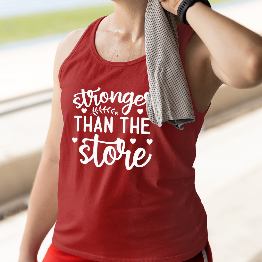 Unisex Jersey Tank Stronger Than The Store