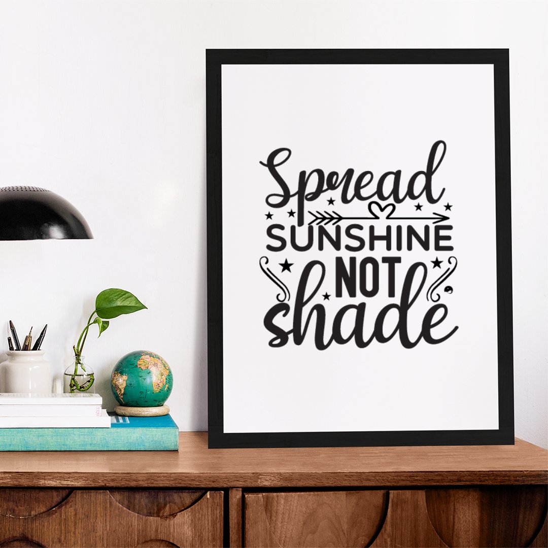 Matte Vertical Posters Spread Sunshine Not Shade