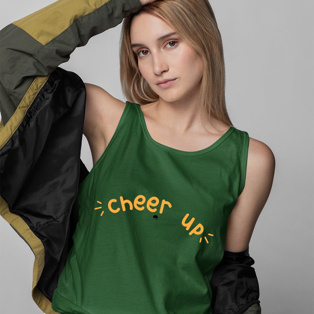 Unisex Jersey Tank Cheer Up