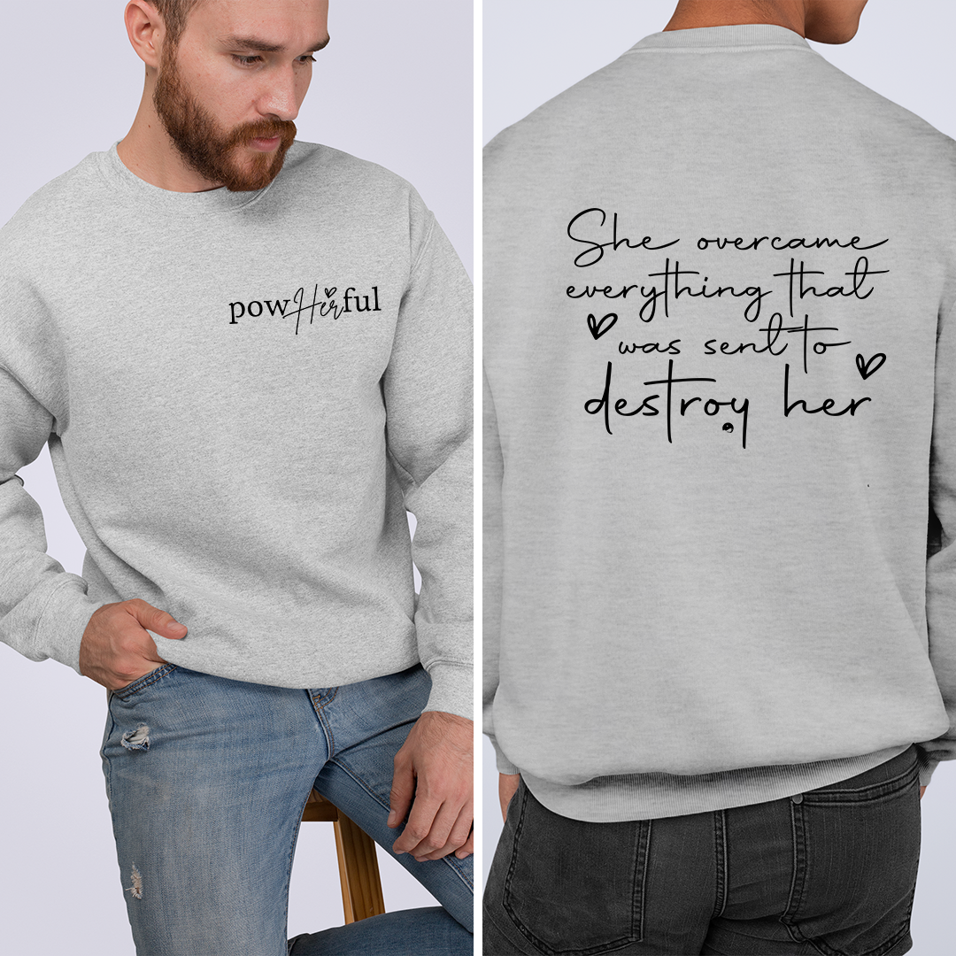 Sweatshirt Unisex Pow Her Ful