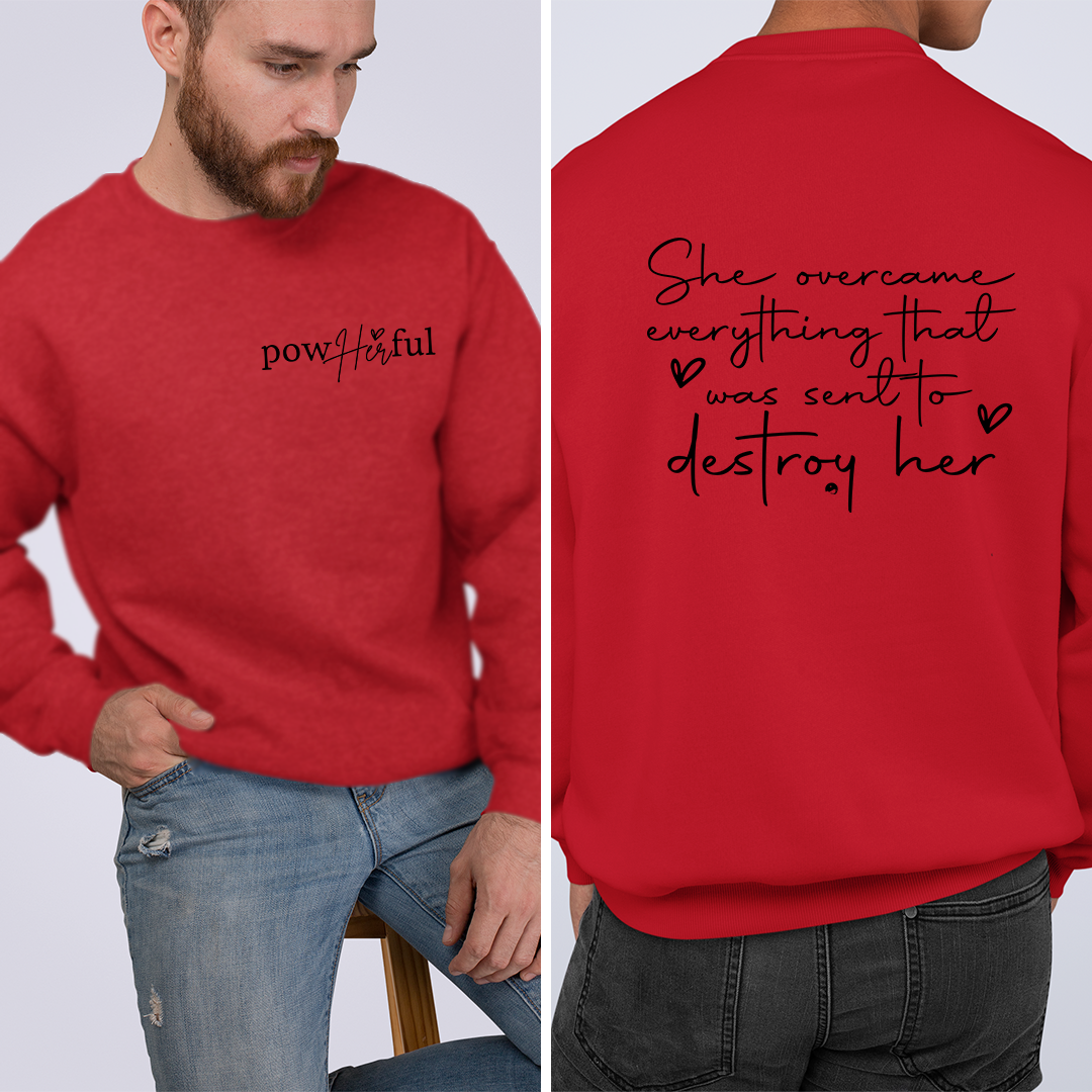 Sweatshirt Unisex Pow Her Ful