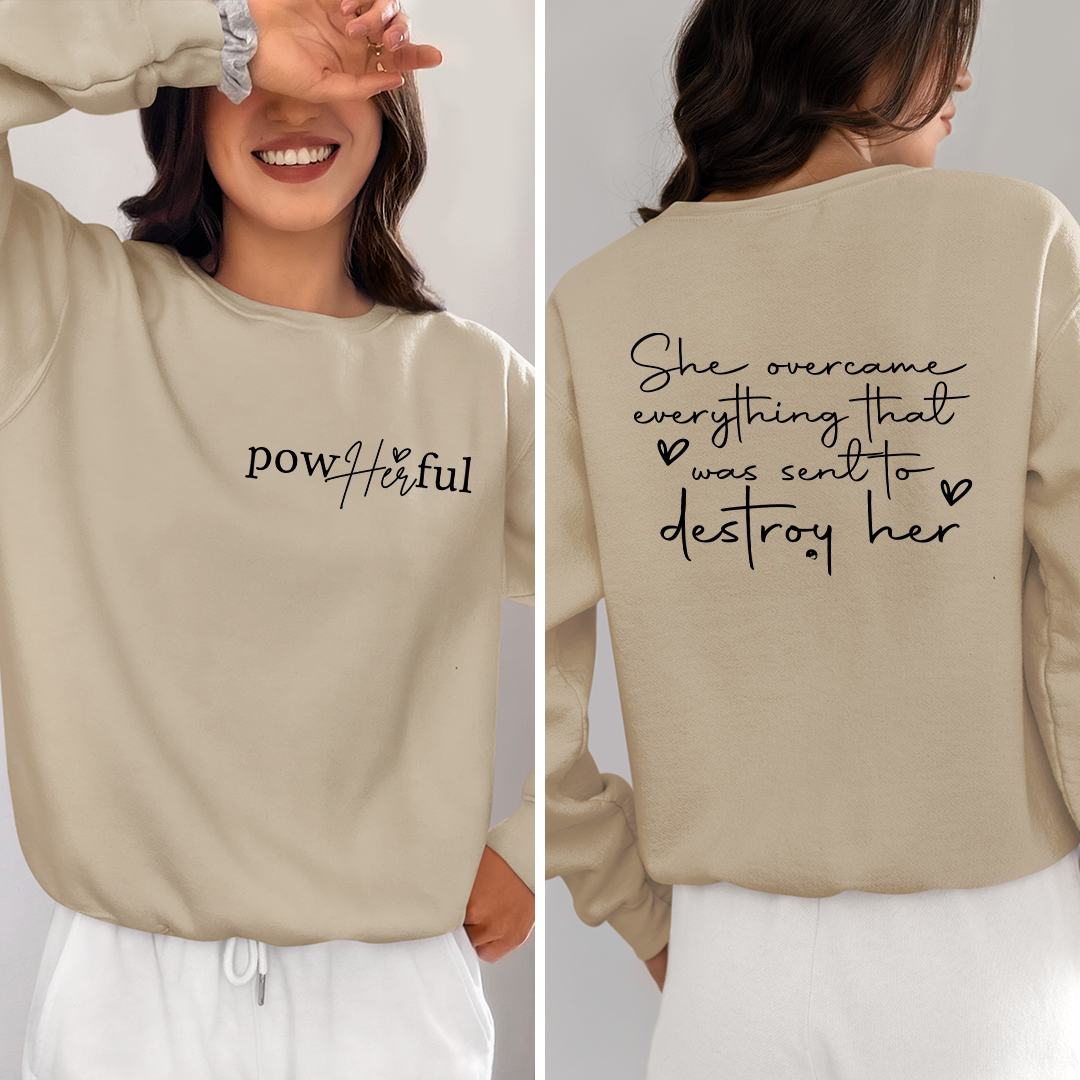 Sweatshirt Unisex Pow Her Ful