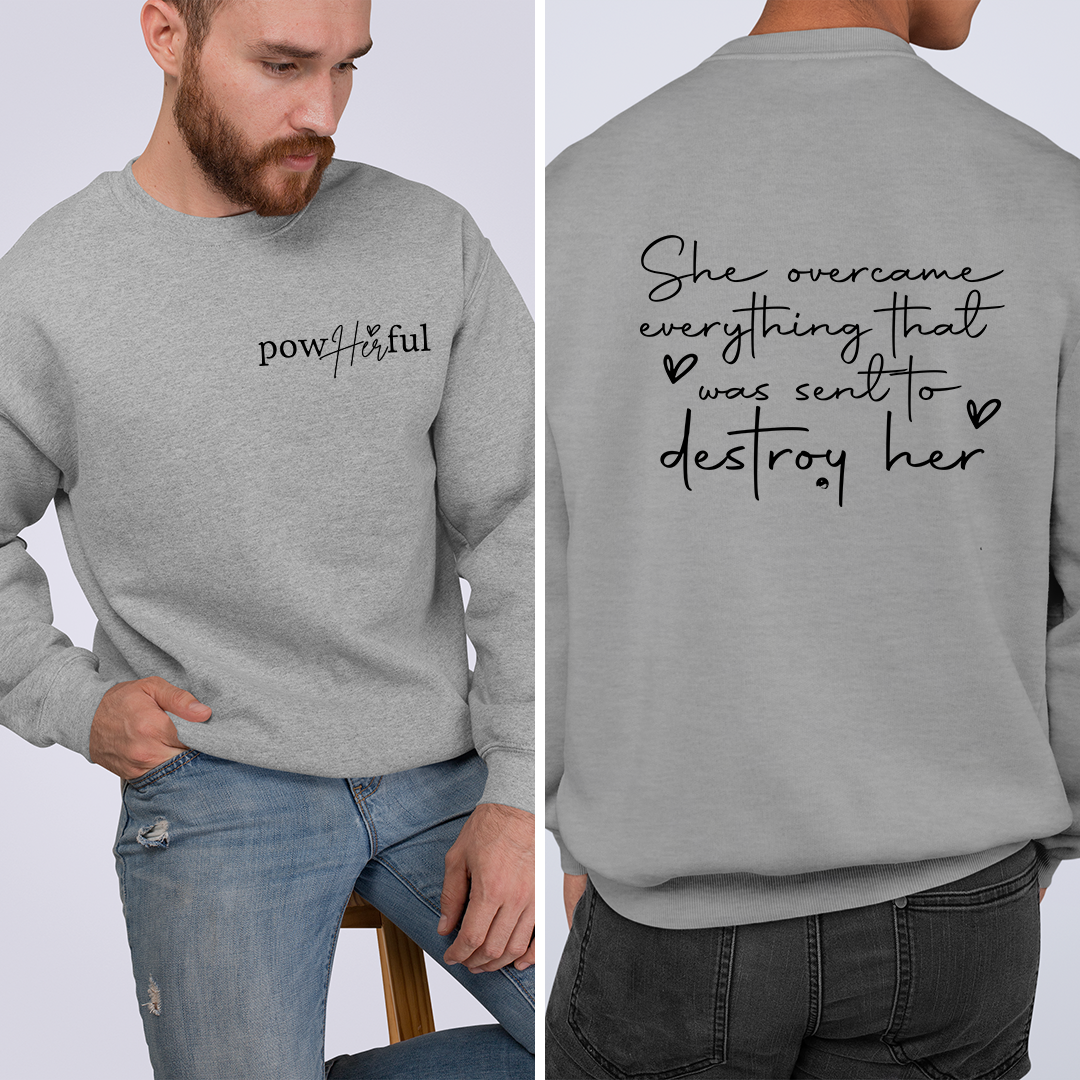 Sweatshirt Unisex Pow Her Ful